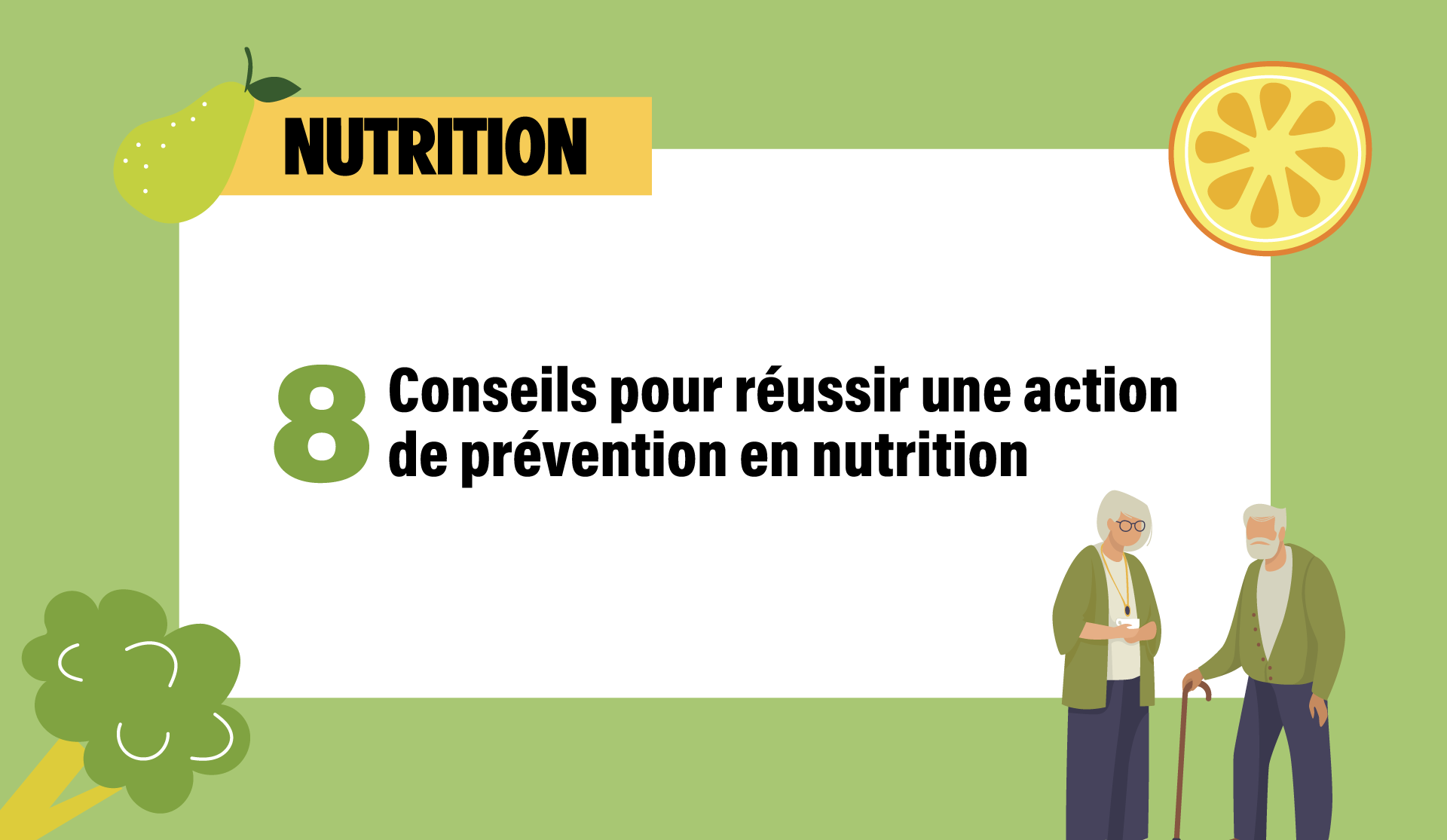Visuel synthèse actions de prévention sur la nutrition des personnes âgées CNSA / UGF