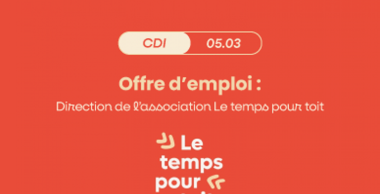 Visuel offre d'emploi le temps pour toit