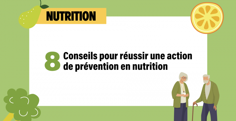 Visuel synthèse actions de prévention sur la nutrition des personnes âgées CNSA / UGF